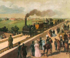 Первая железная дорога между петербургом и царским